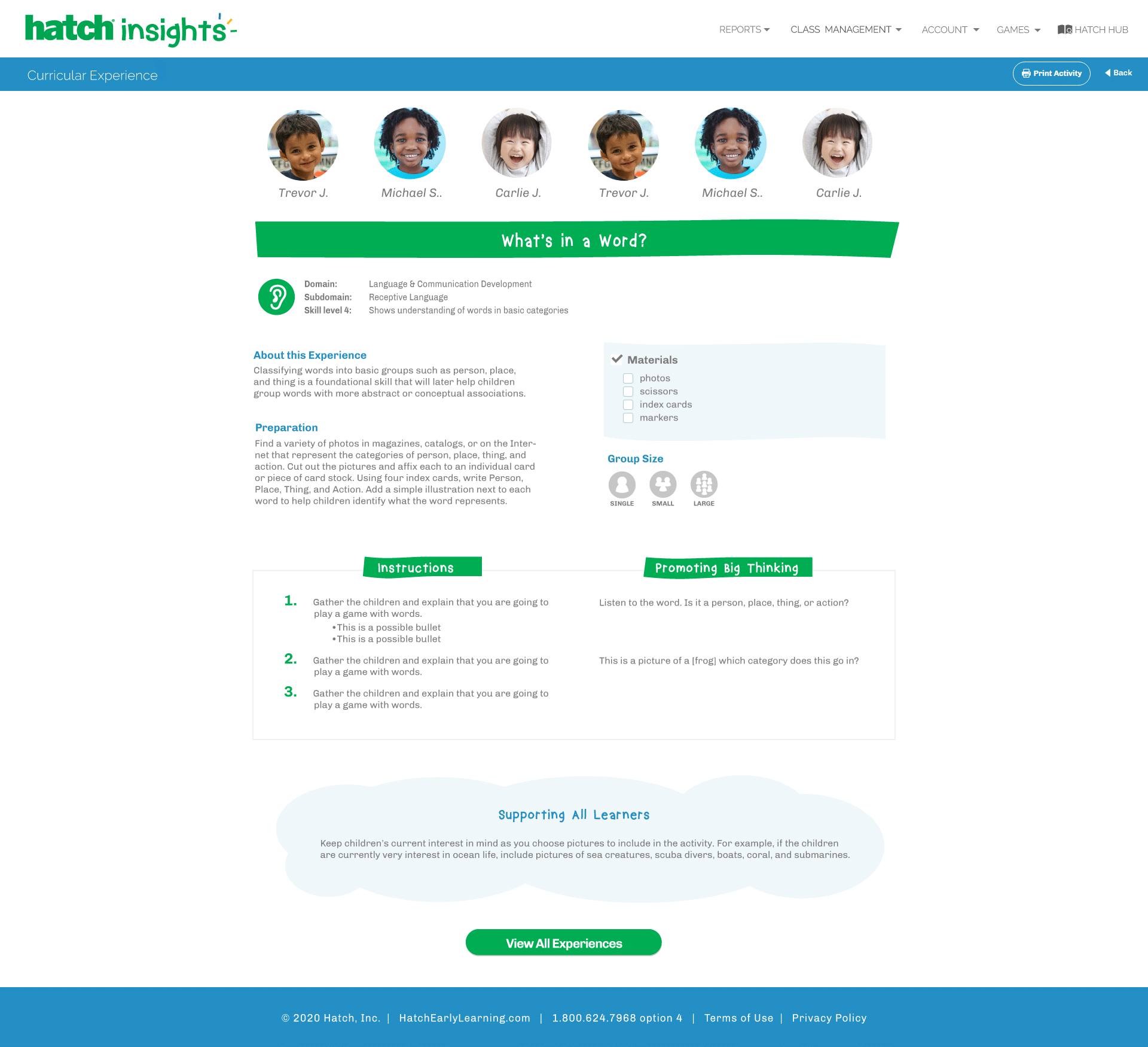 SmallGroup-CurricularExperiences_Example