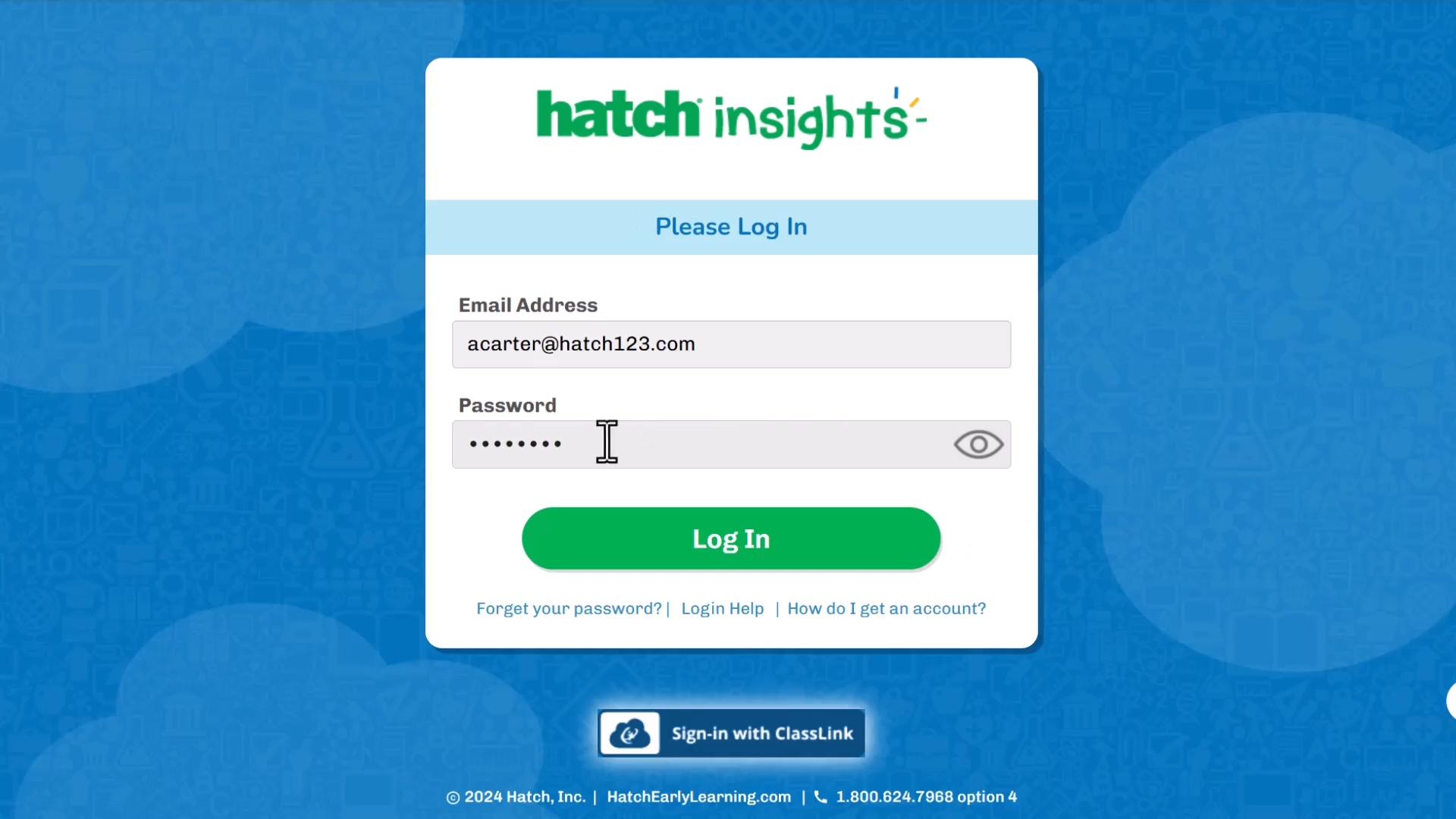 IgniteTable Logging In
