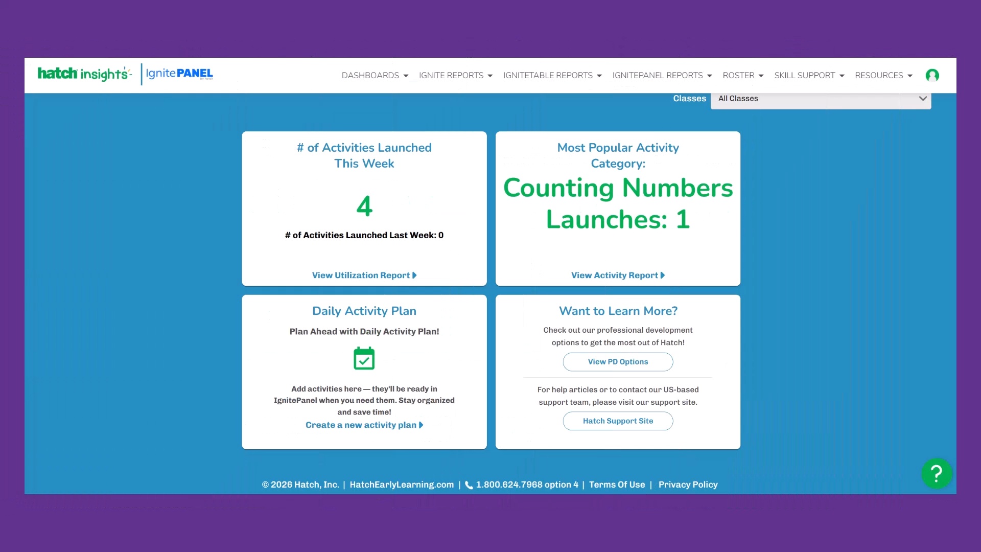 IgnitePanel Insights Dashboard